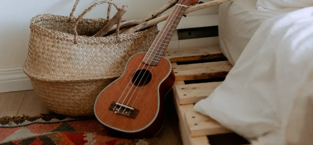 Boho Bedroom with Guitar