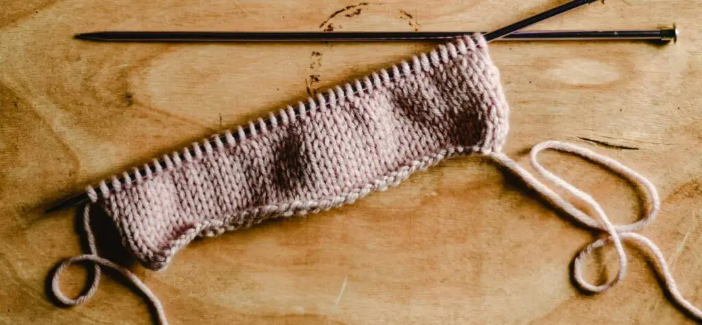 Pink knitting