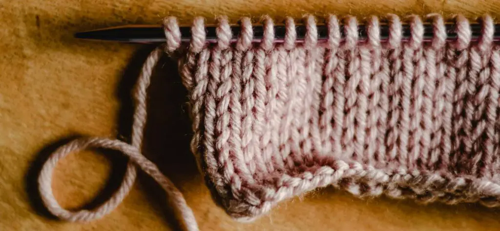 Pink knitting